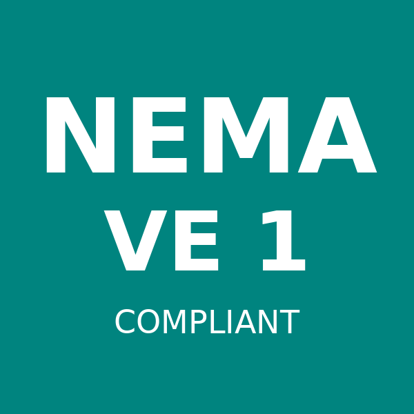 NEMA VE 1 Compliant